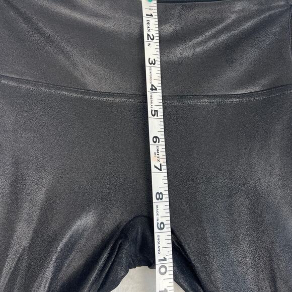 Spanx Faux Leather Leggings Contoured Power Waistband Black Size Small - Picture 6 of 10